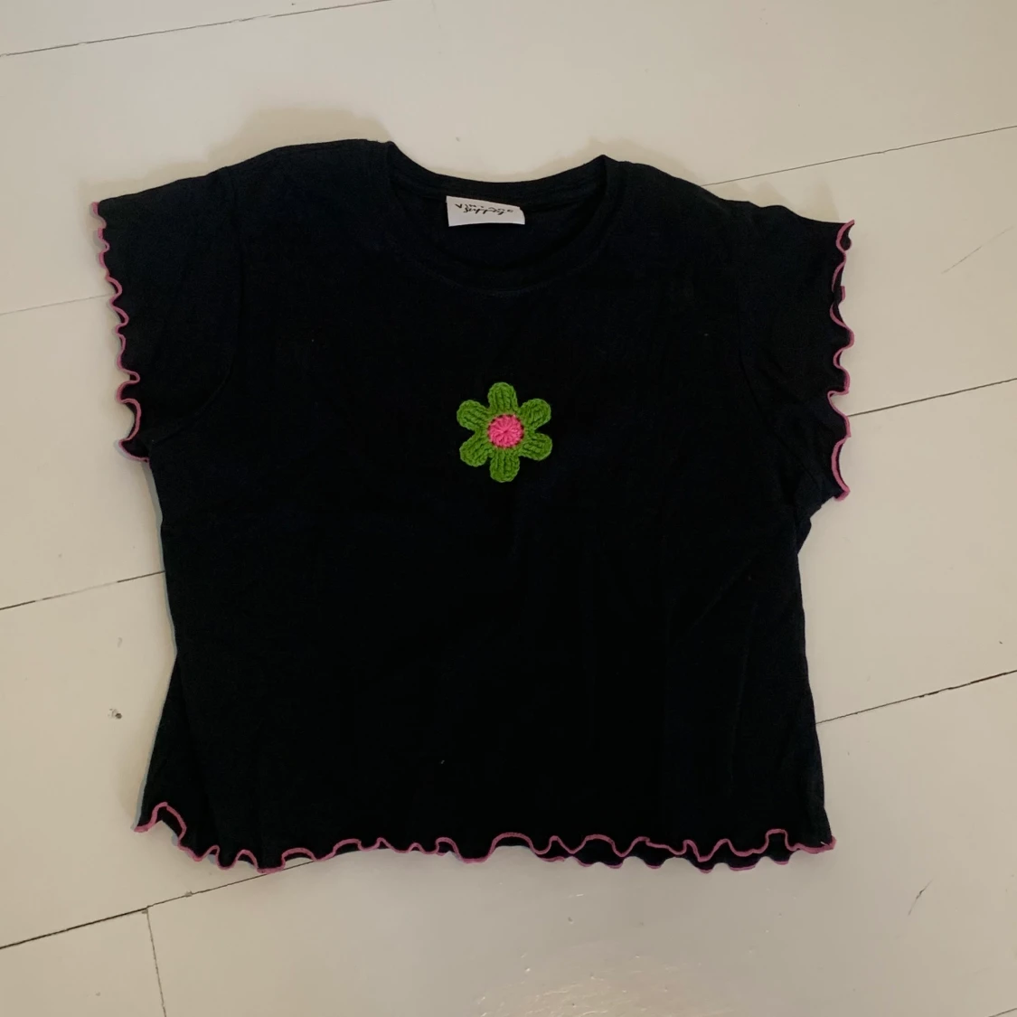 Supersöt y2k topp, baby tee - 90
