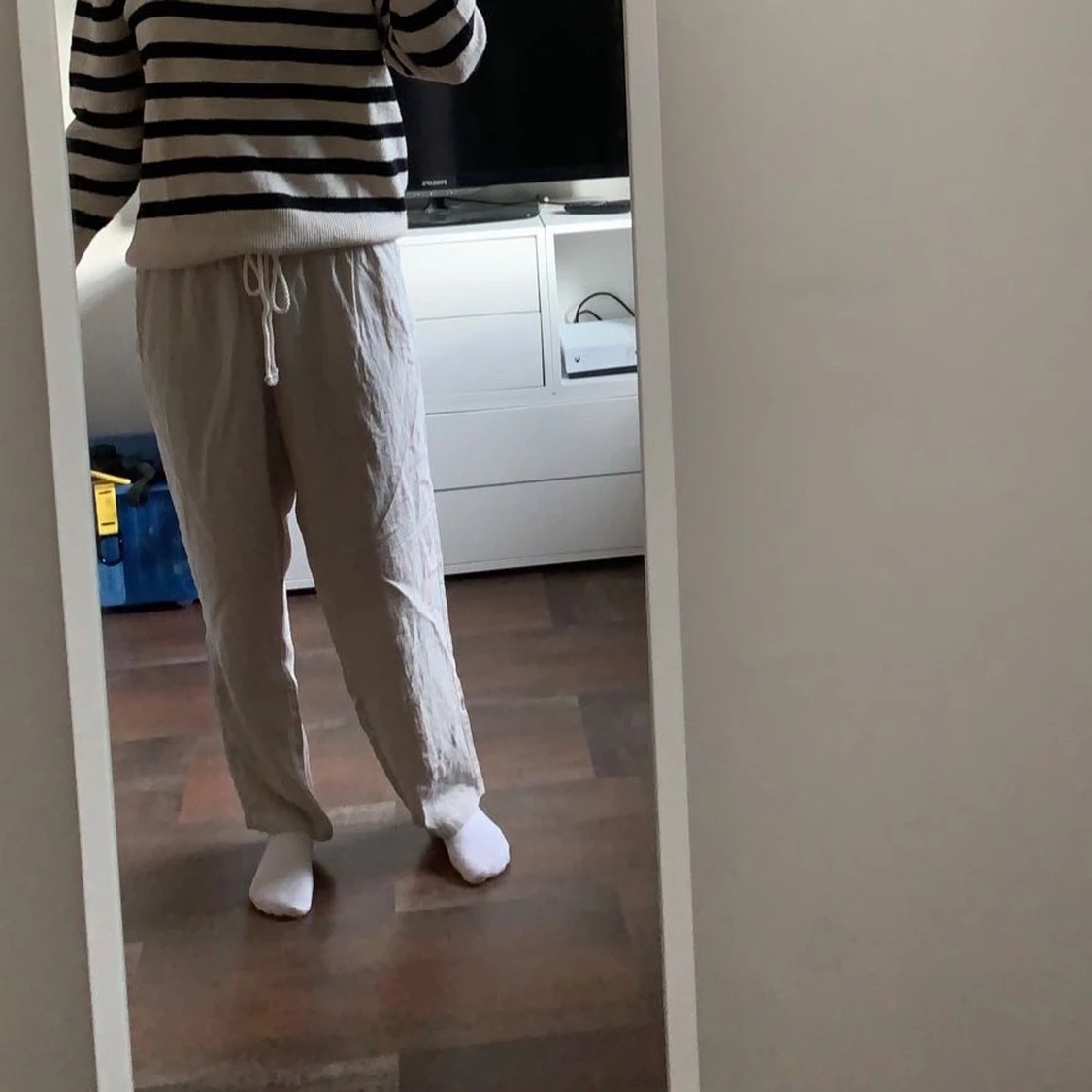 Linne byxor från hm