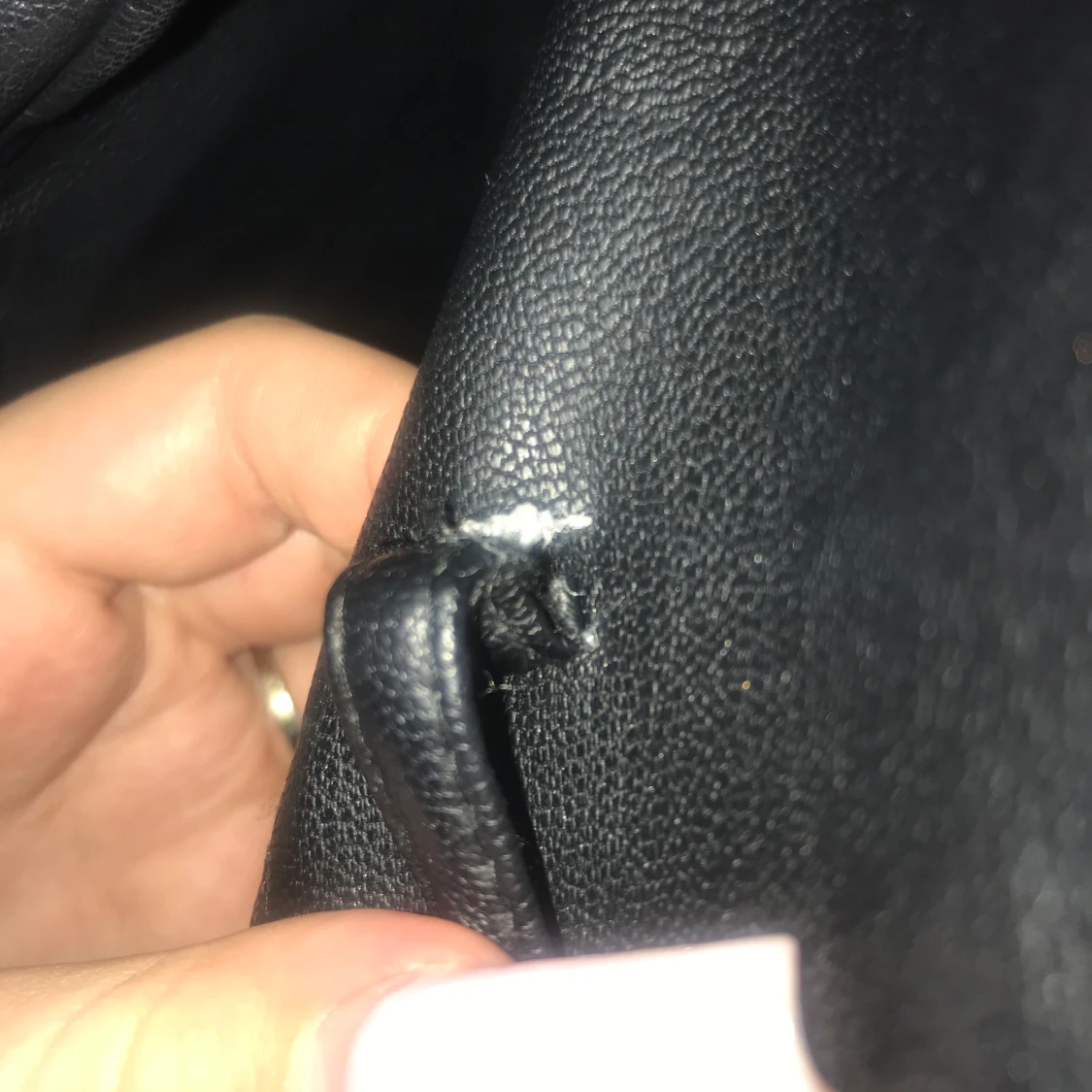 Oversized skinnjacka  - 90