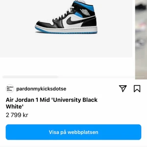 Jordans  - Säljer mina super fina Jordans för att dom är lite för stora använda 2-3gånger, skriv för fler bilder 