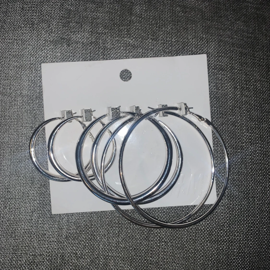 3-pack ring örhängen 