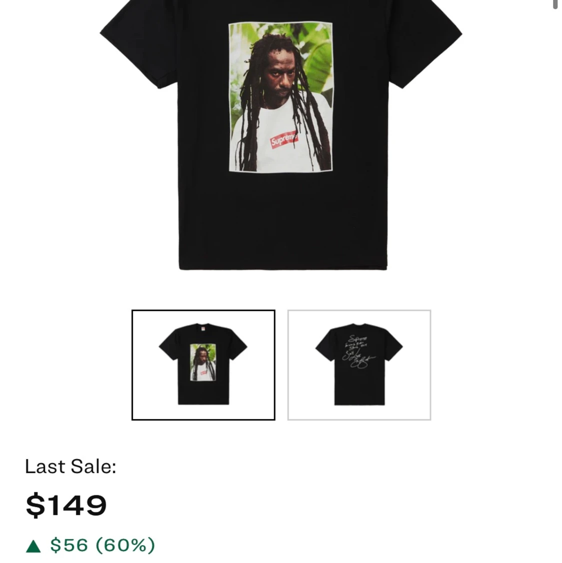 SUPREME buju banton tee  - 91