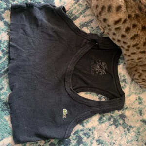 Lacoste  - Säljer mitt (äkta) Lacoste linne pga kommer inte till användning, linnet är avklippt därför lågare pris ! Passar bra till ett par låg midjade jeans !❤️