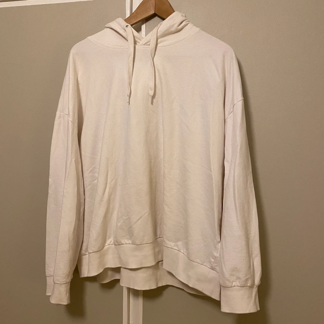 Vit hoodie L 