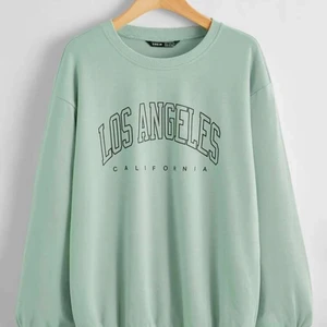 ljusgrön/ljusblå sweatshirt, storlek M - Säljer denna fina sweatshirt för ett bra pris, färgen är helt underbar och materialet är ännu bättre. Säljer den för att jag har en likadan i en vit färg. 