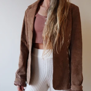 Läderjacka - Hippie blazer. Frakt tillkommer 