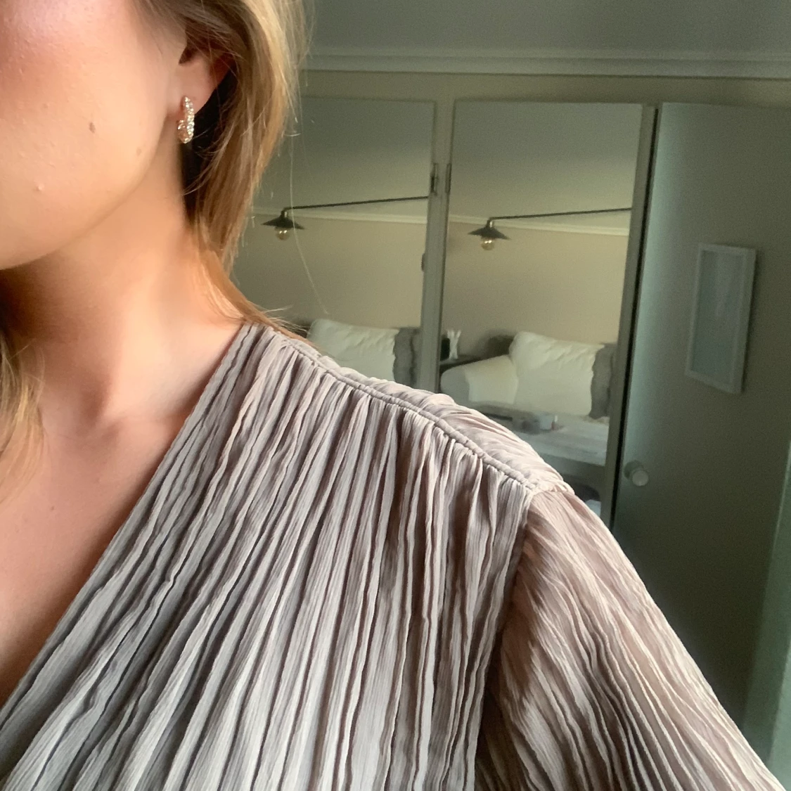 Brun klänning ifrån hm trend, storlek XS - 90