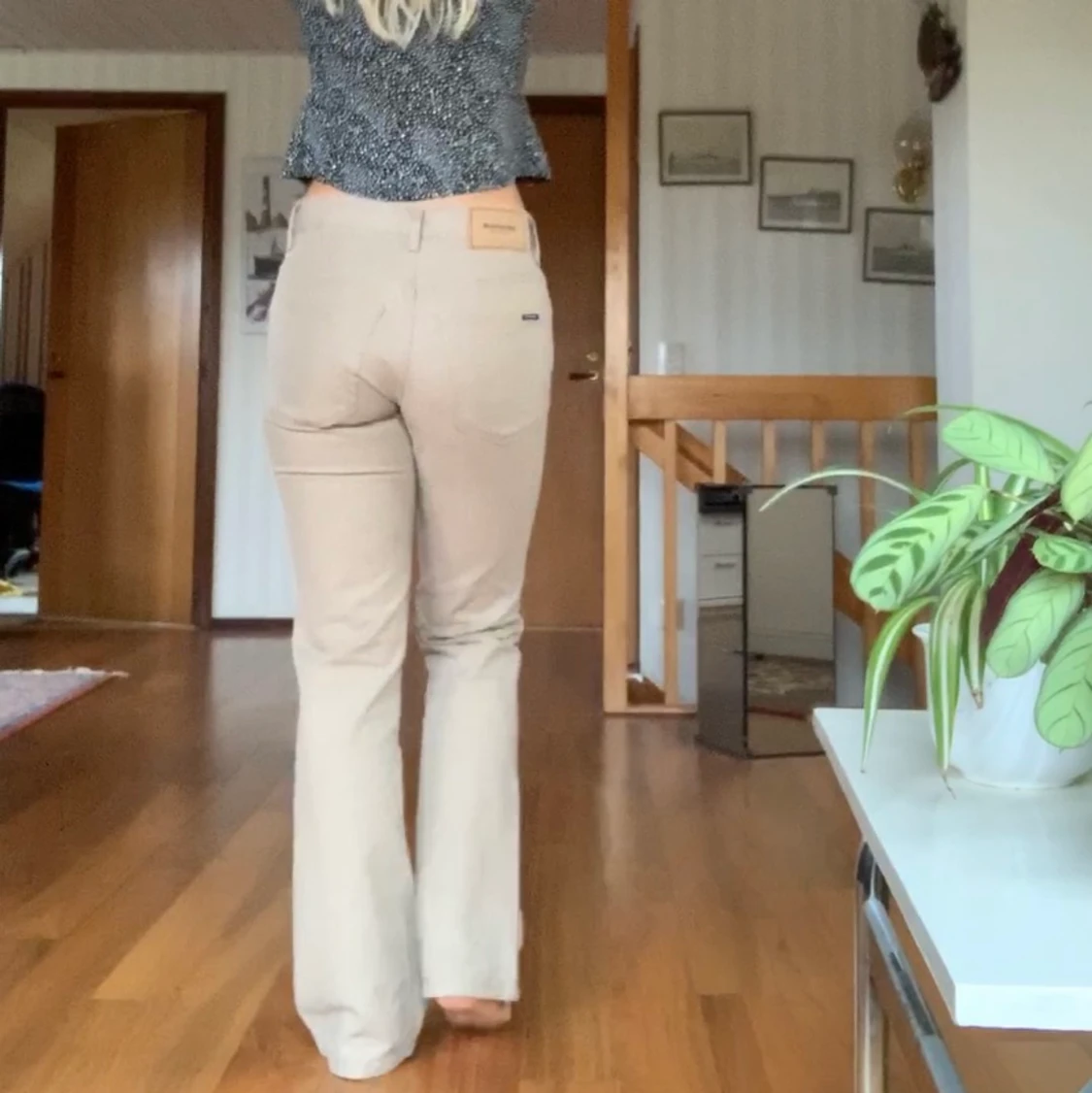 lågmidjade jeans S - 90