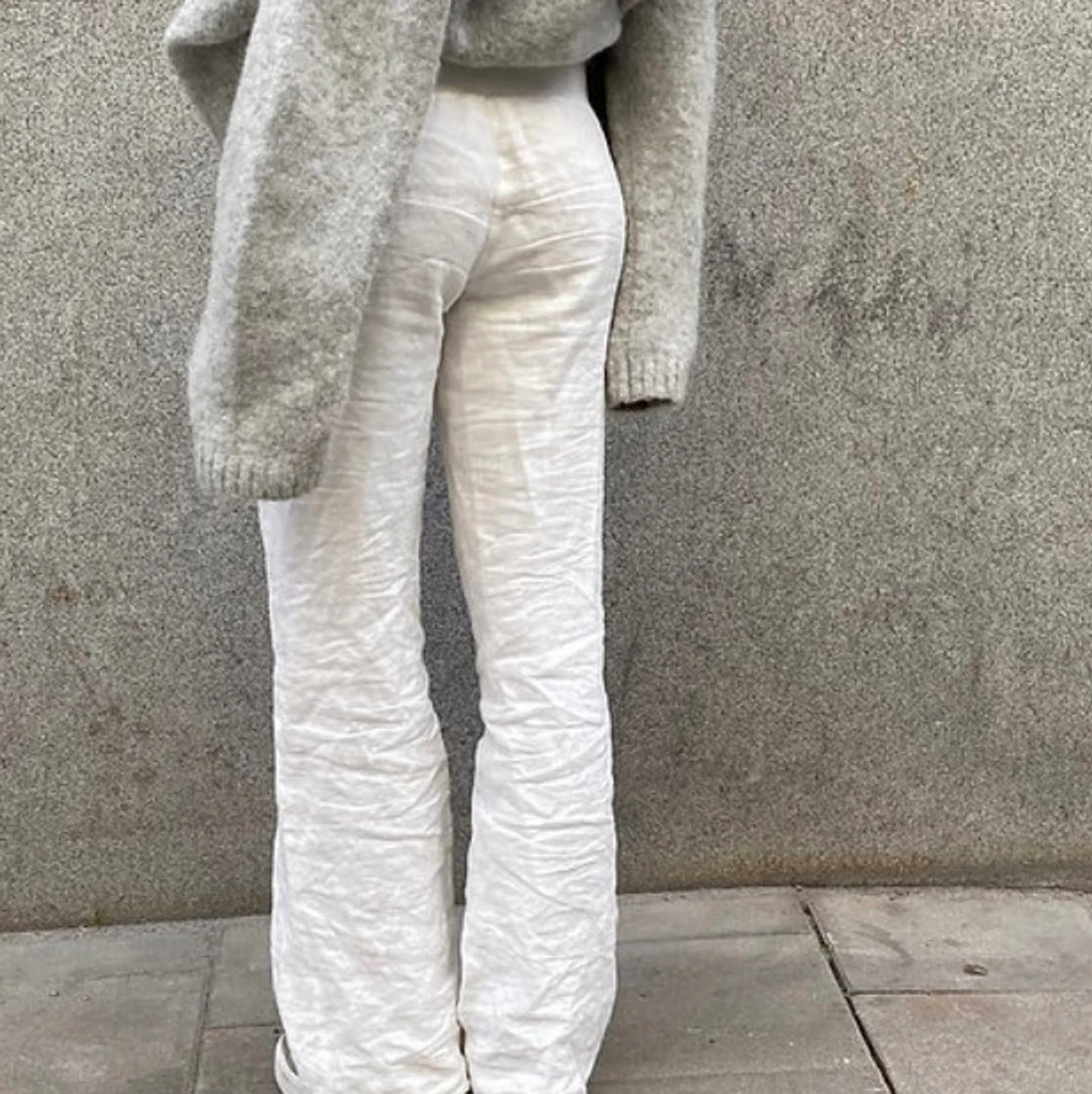 Lågmidjade Linnebyxor - 91