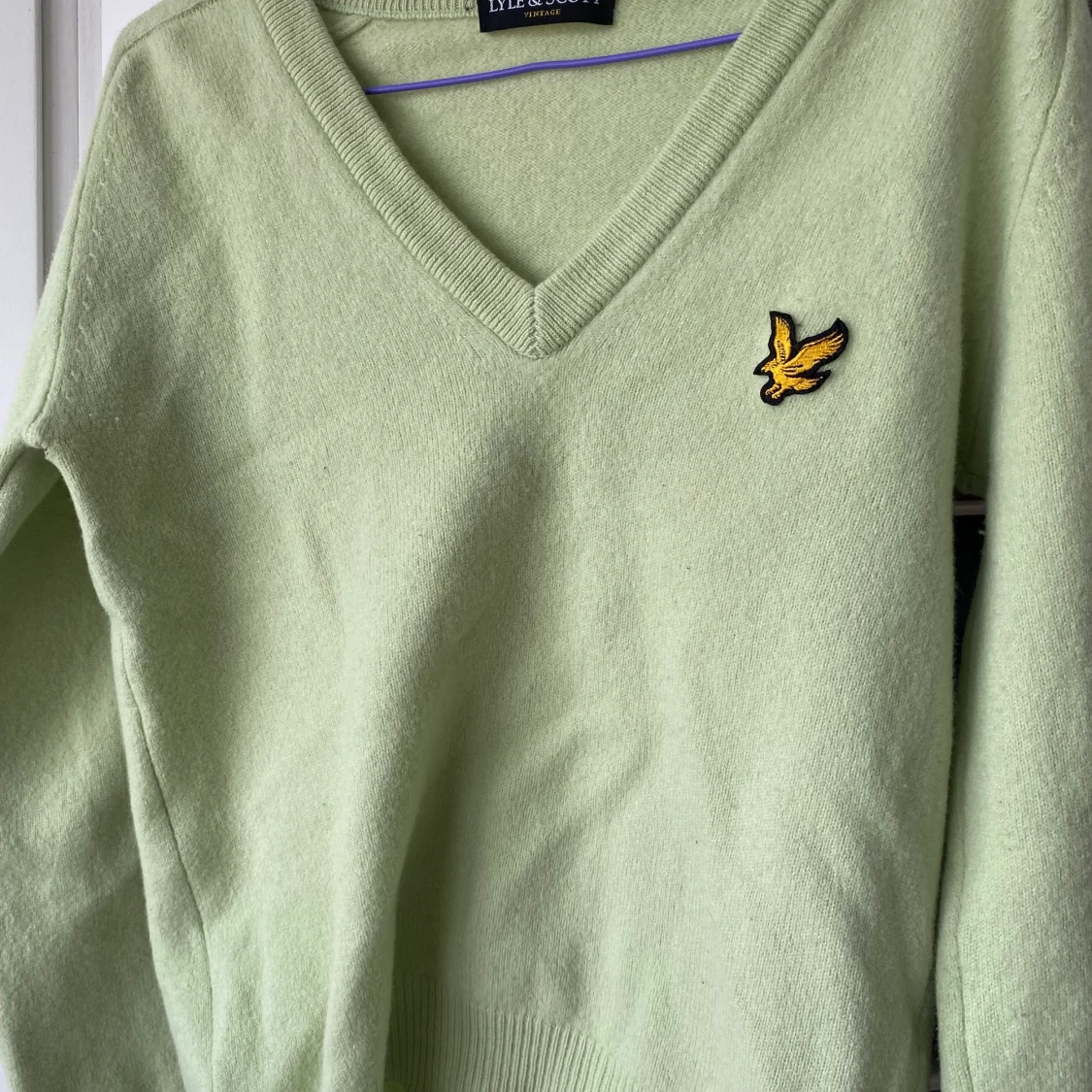 Vintage Ljusgrön lyle&scott tröja