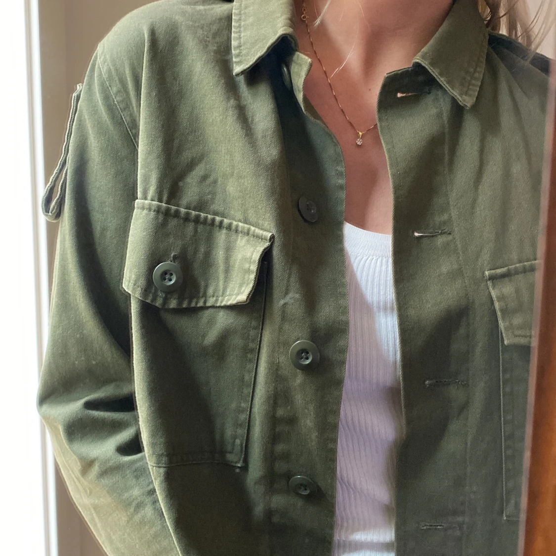 Khaki jacka från Mango - 90