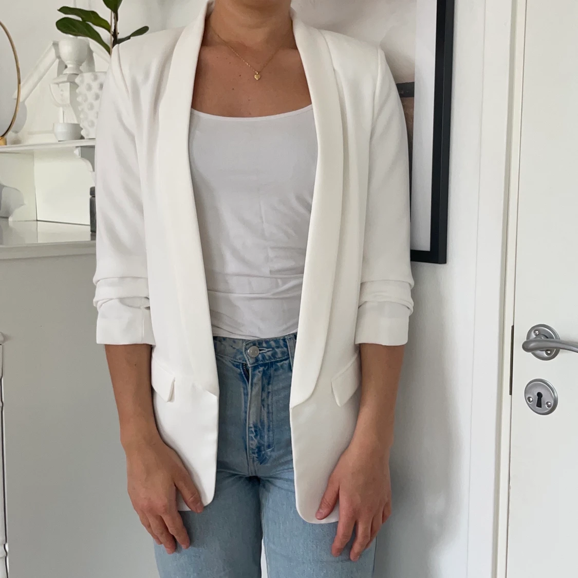 Vit kavaj från zara