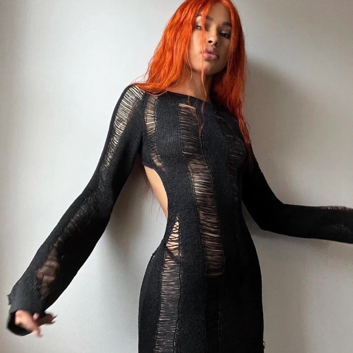 umbra shreddes mini dress