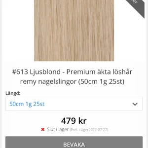 Löshår - 150 slingor äkta löshår från märket mizzy