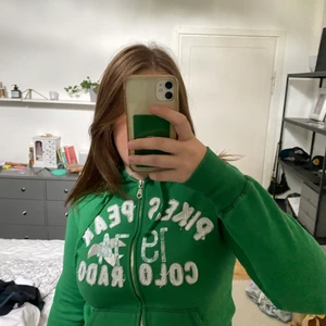Grön hoodie - köpt secondhand. kommer inte till användning 