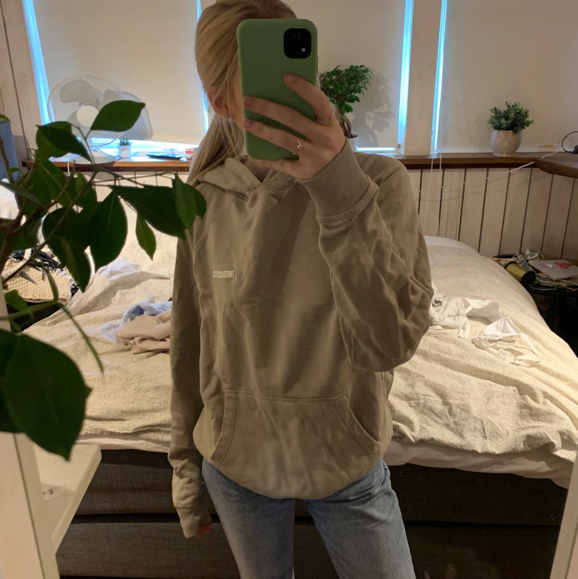 Beige hoodie 