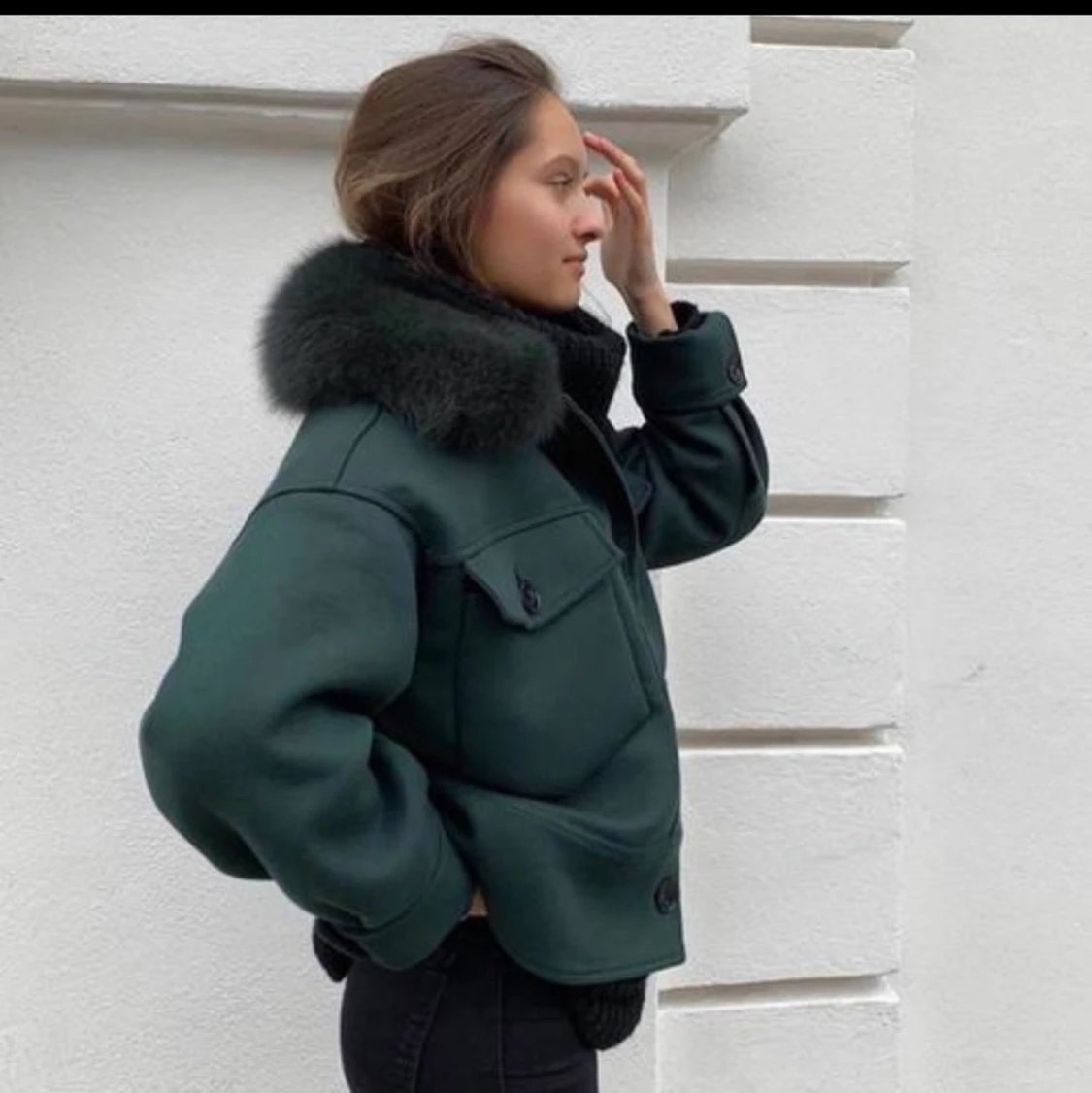 Grön jacka meotine  - 90