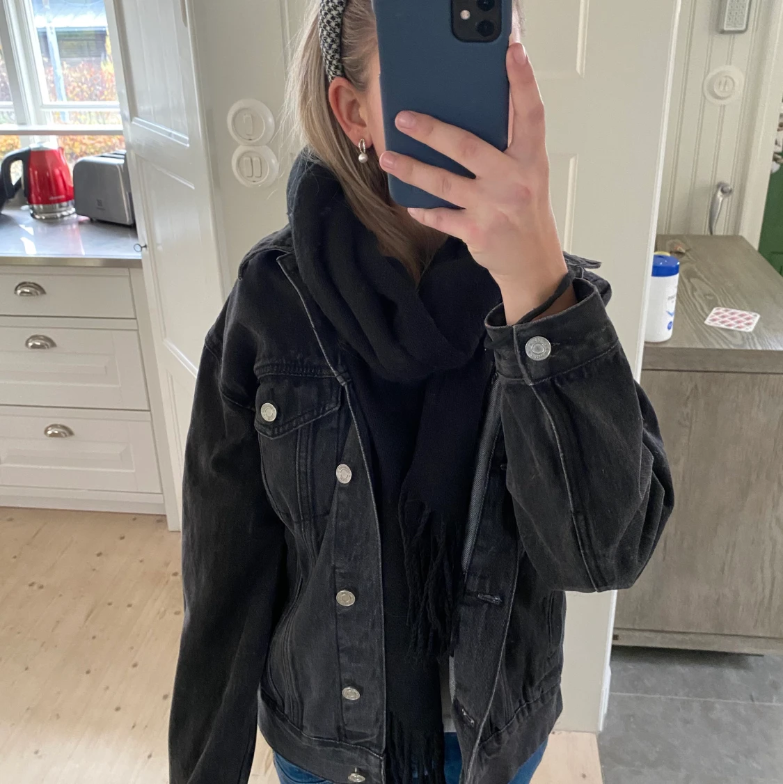 Svart jeansjacka - 91