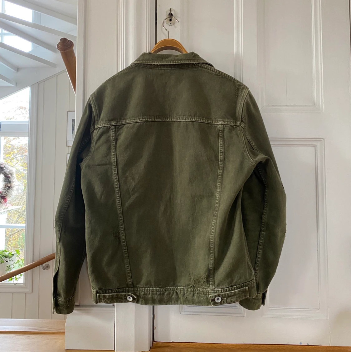 Grön Zara jeansjacka - 90