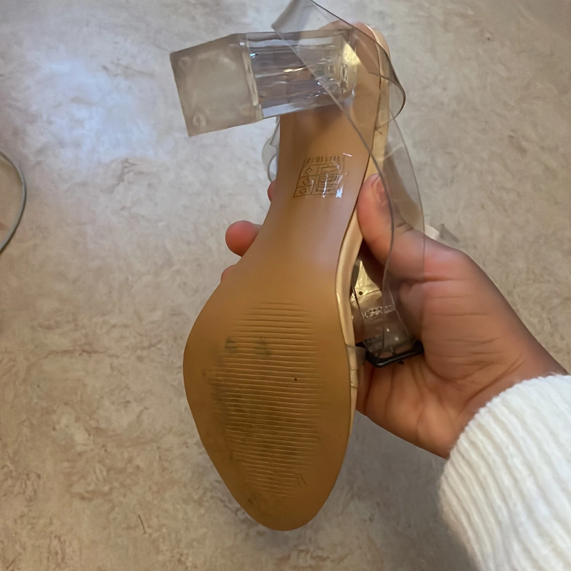 Clear klackskor - 91