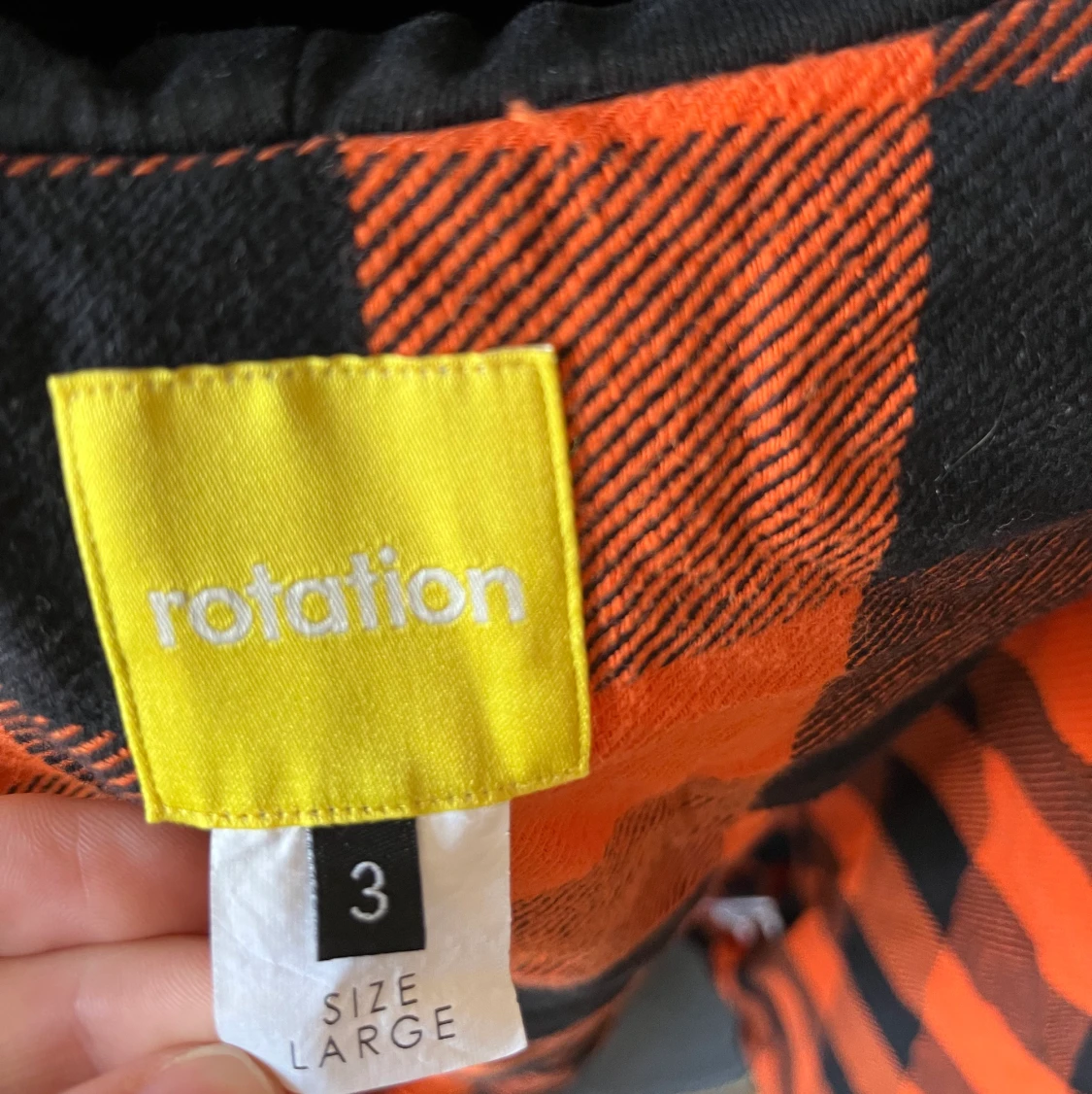 Rotation Flannel med Hoodie Strl L - 91