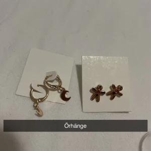 2 örhänge, 2 pins - Fint till julen❄️❄️❄️ 13 kr frakt oavsett hur mycket man köper!! 1 för 20 kr, 2 för 35!! säljer julhalsband också! (pepparkaksörhängen e såld)