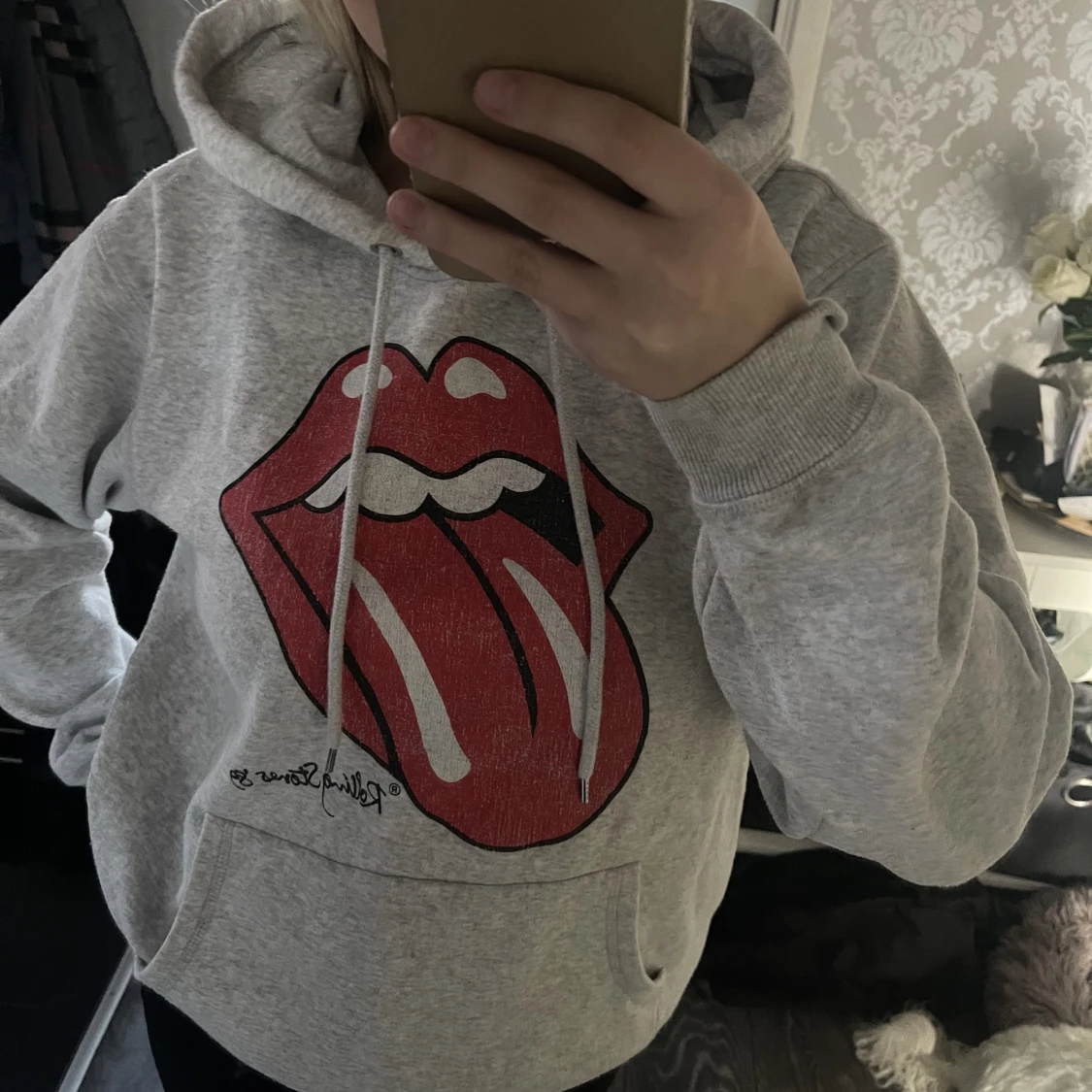 Läpp hoddie❤️ - 90