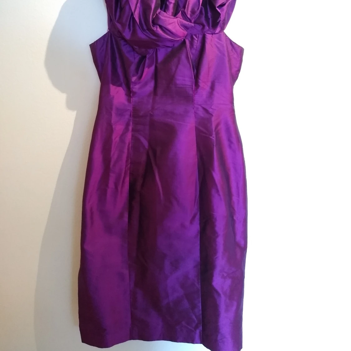 Lila sidenklänning - 90