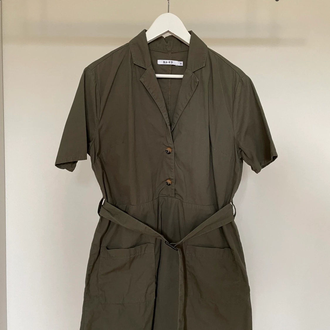 Grön jeansklänning