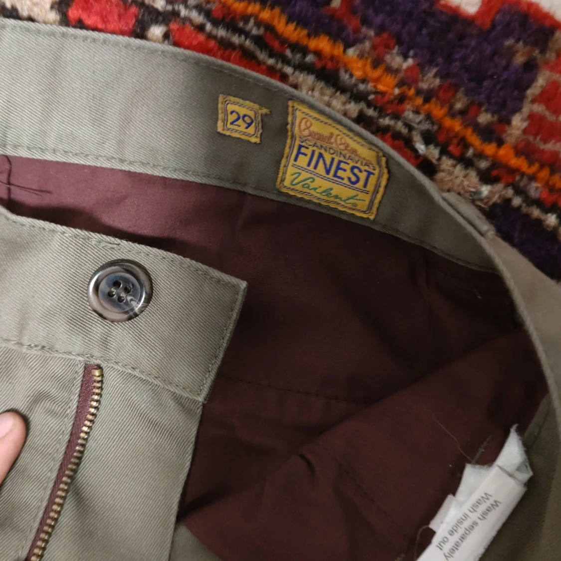 Mörk gröna chinos 29/32 - 90