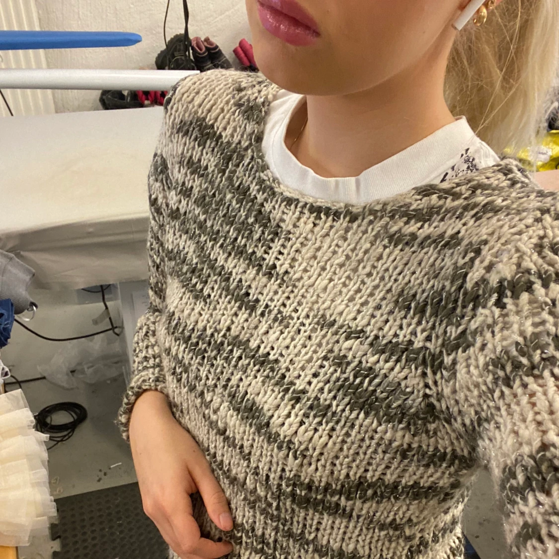 Grunge stickad tröja