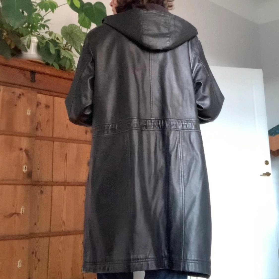 Äkta läderkappa  - 91