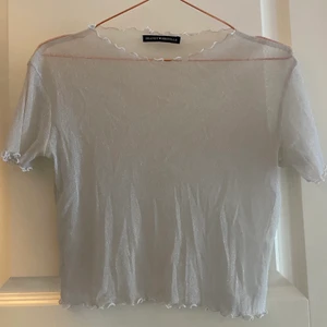 Meshtopp  - En glittrig meshtopp från Brandy Melville. Volang detaljer nedtill och vid ärmarna. 