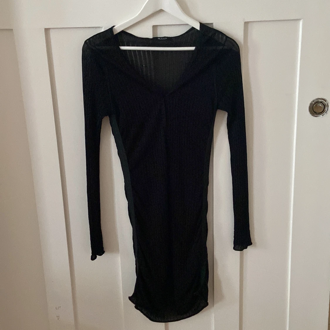 Klänning svart (genomskinlig)