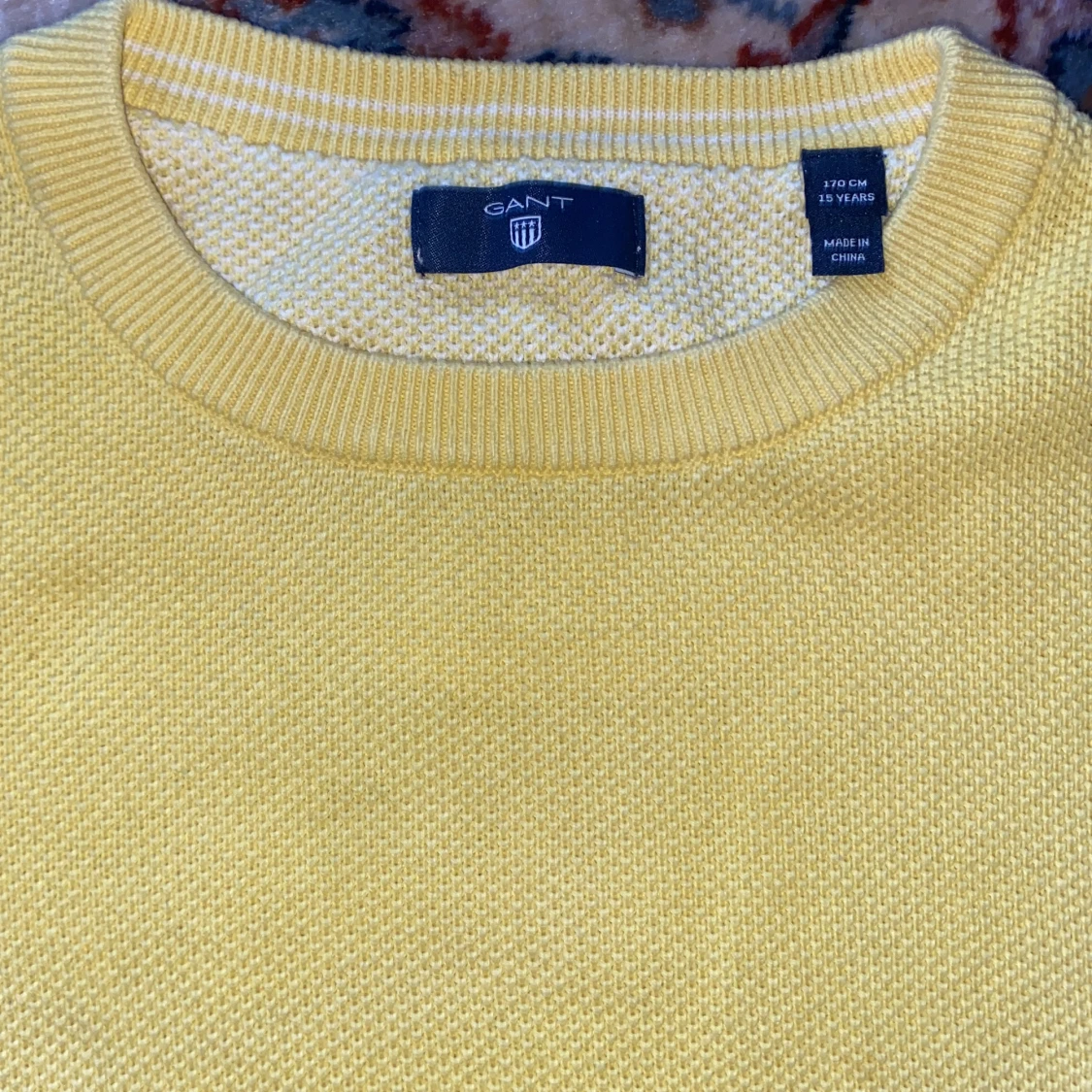 Solgul långärmad Gant tröja - 91