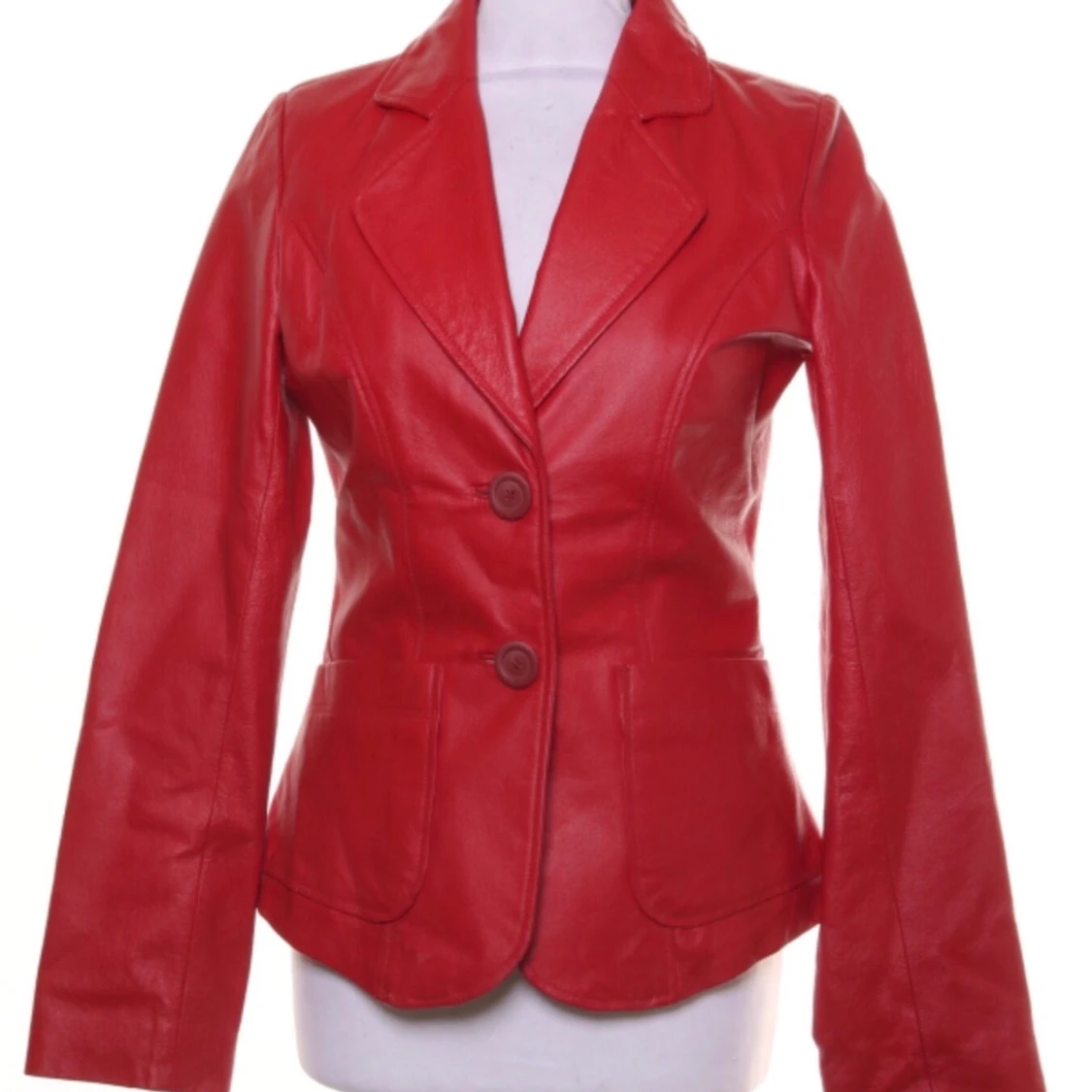 Isabell Kristensen läcker jacka/ kavaj / läder / kvalite/ Nyskick! Stl S 