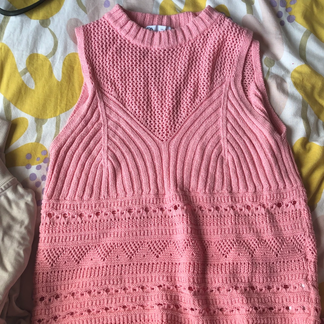 Stockad rosa väst från zara💕 - 91
