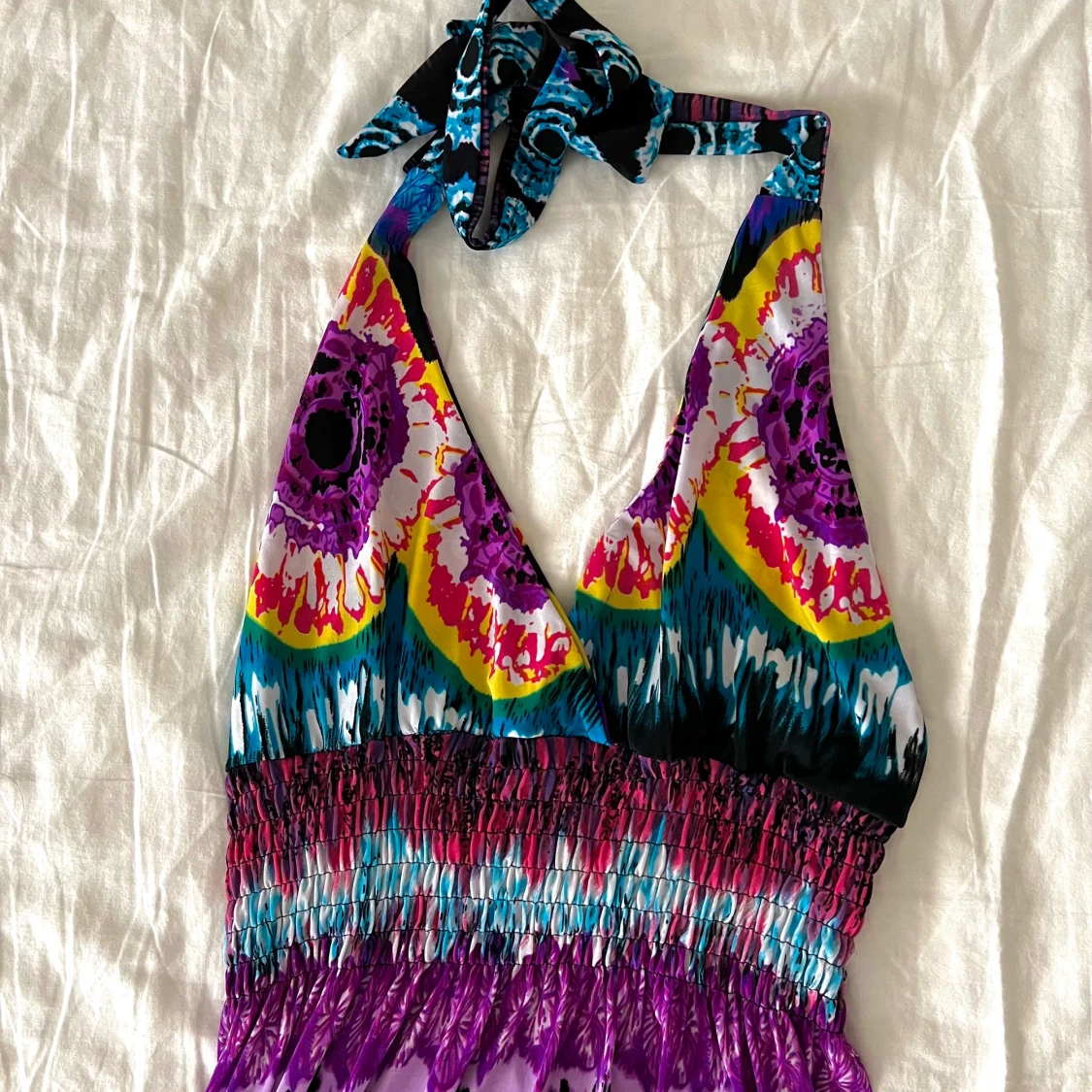 Halterneck maxi klänning S/M - 90