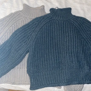 Stickade tröjor  - Stickade tröjor från hm. Gråa aldrig använd, gröna använd 2 gånger. Köp separat= 60kr