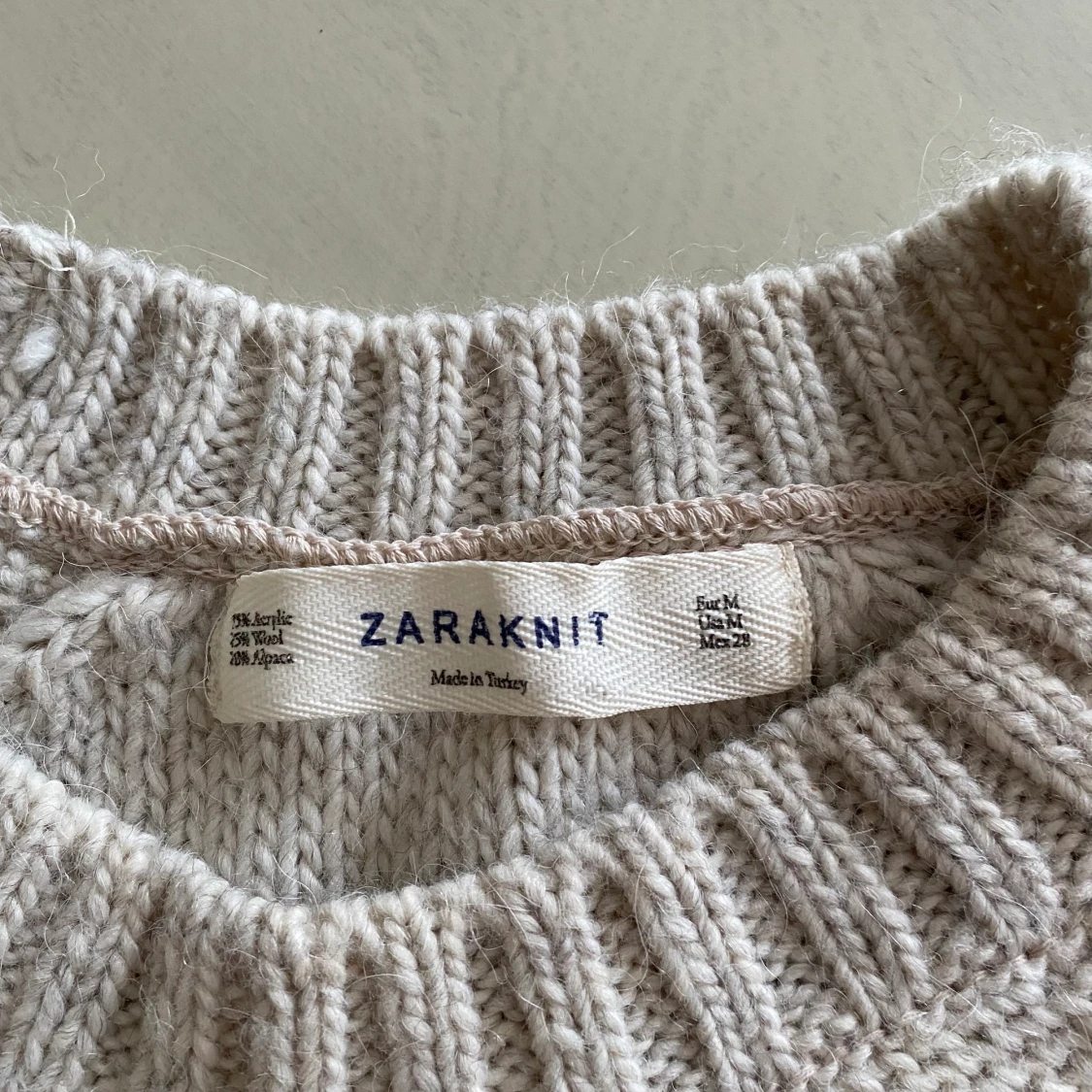 Stickad zara tröja - 90