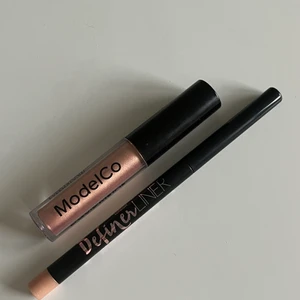 Ögonsmink - Säljer en liner med färgen ”champagne” och en liquid metalic eyeshadow från modelco🤍🤍båda är helt oanvända, dom är som nya🤍 Orginalpris liner: ca 200kr, säljer för 50kr  OP liquid eyeshadow: ca 200kr, säljer för 55kr🤍 Köp båda för 90kr💞