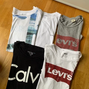 Fem t shirts - Fem olika t shirts från Calvin Klein och Levis. Köpta i californien. 