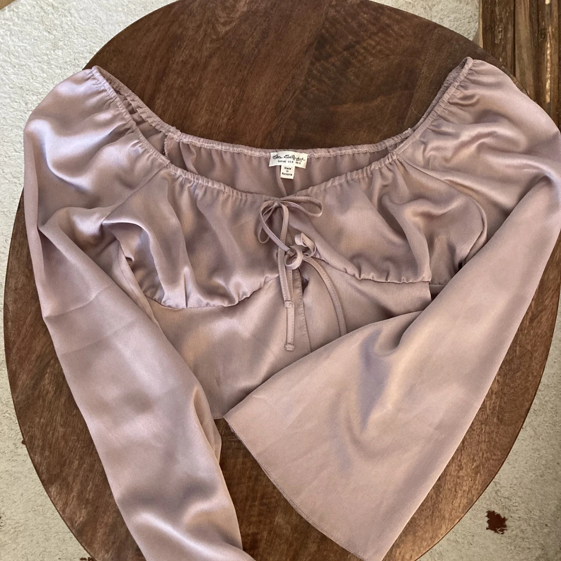 Gammelrosa glansig topp - 90