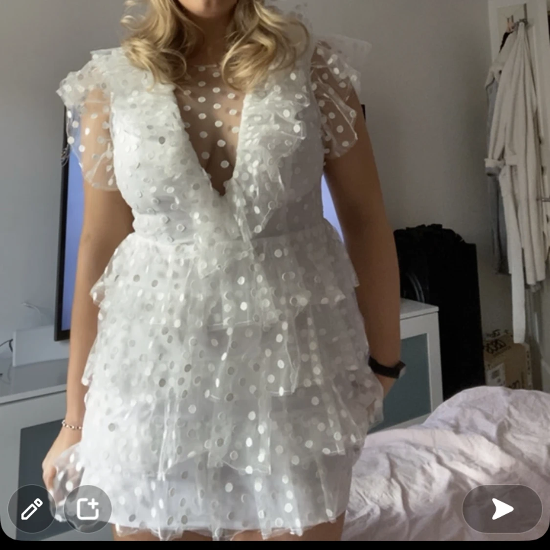 Vit klänning - 90
