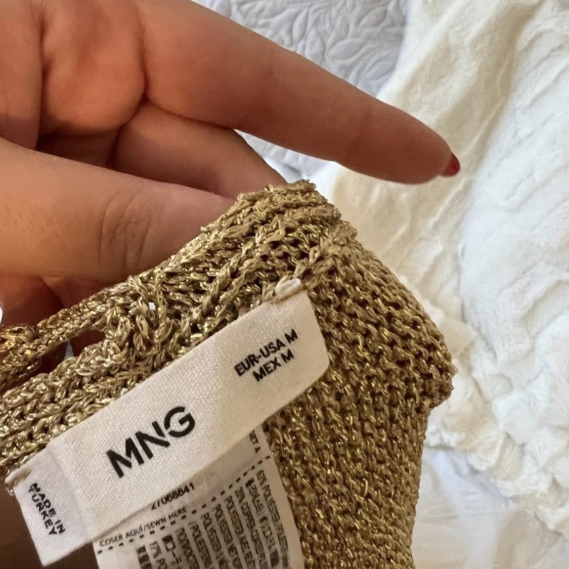 GULD GLITTRIG TOPP - 90