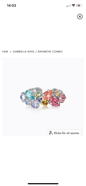 Ring - Caroline Swedbom ”Gabriella ring, rainbow combo” i silver, nypris 795kr. Endast använd några få tyvärr pågrund av inte min stil. 💓kommer i original förpackning 