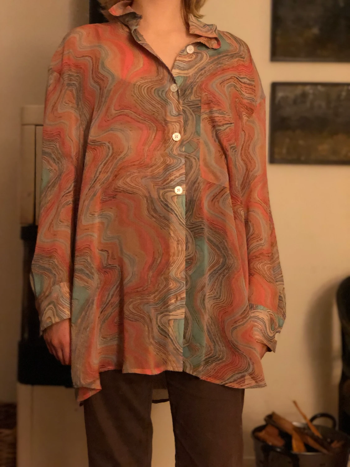 Mångfärgad blus - 90