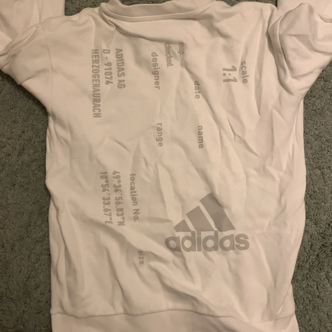 vit adidas tröja - 91