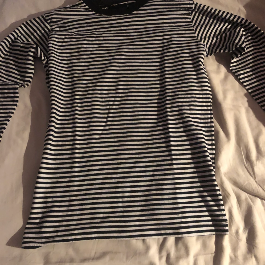Svart Vit Randig Tröja - 90