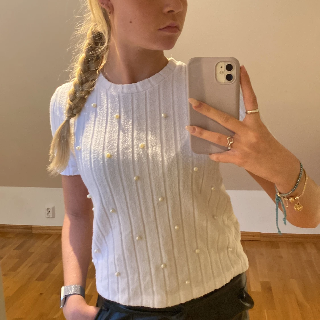 Zara topp med pärlor - 91